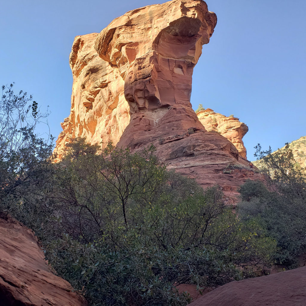 Bear Head outcropping at the top of Fay Canyon Trail